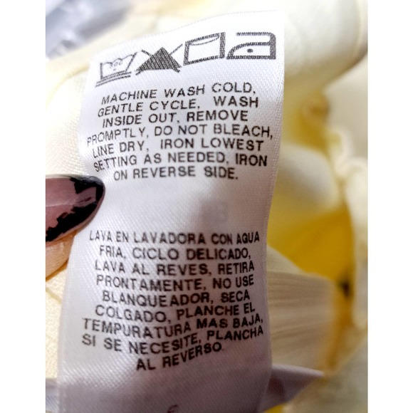 Bobbie Jean Light Yellow Sleeveless Below Knee Smocked FrontBow BackTie Dress 8 - Picture 6 of 7